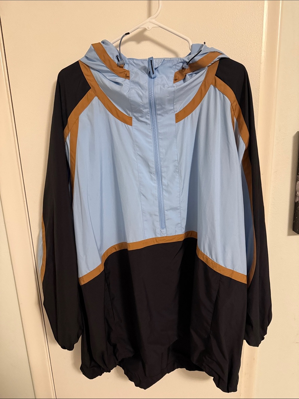 Light Blue and Black Colorblock Windbreaker Jacket - FP Movement